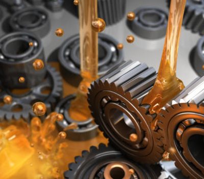 Lubricant and Gears - 3D Rendering